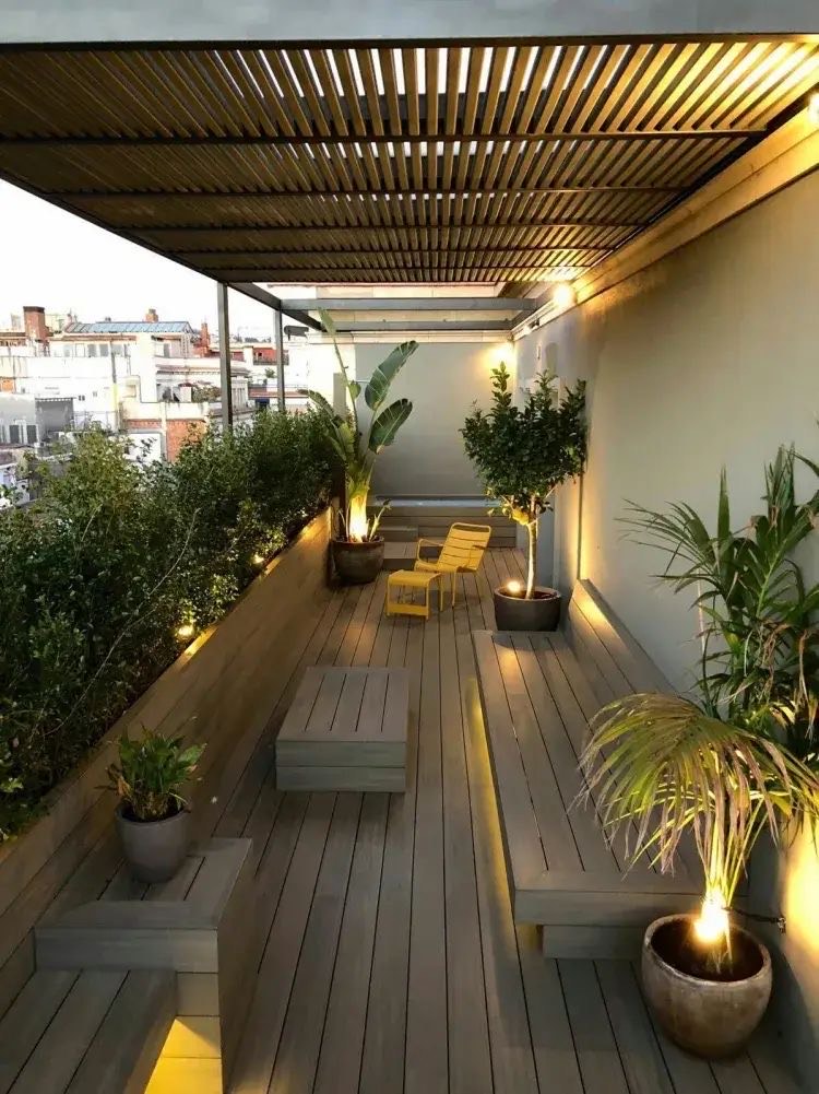 aménagement d'une terrasse